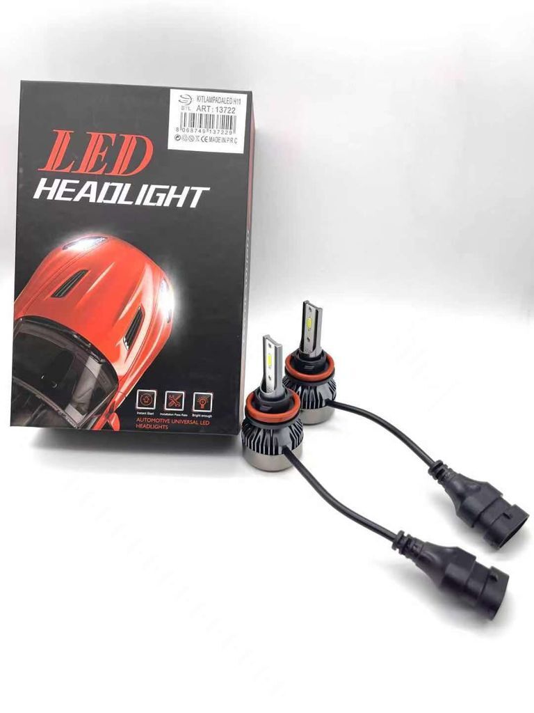 2 H11 Lampadine LED 30W 12-24V Coppia Faro moto Auto 6000 6500K awe