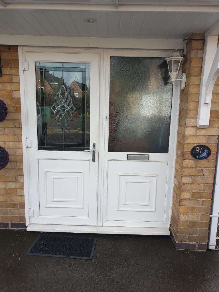 Double glazed front door with side panel in Bedworth, Warwickshire