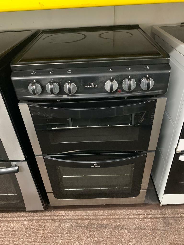 Newworld stainless steel 55cm electric cooker with oven grill in Ward