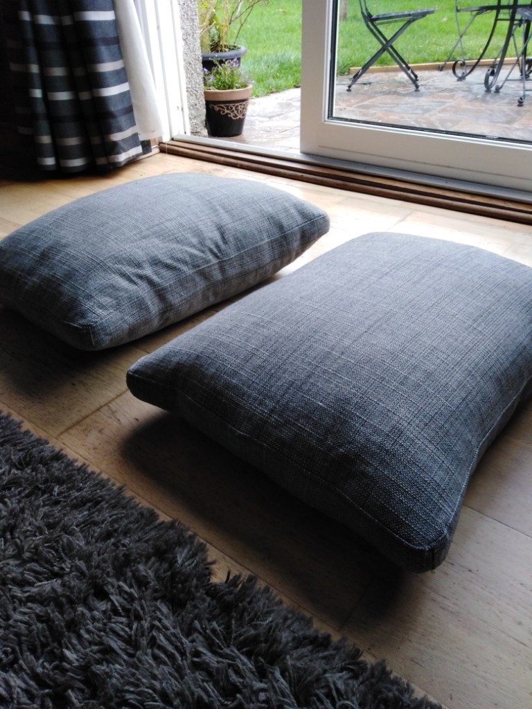 2 x large ikea grey feather cushions in Corstorphine, Edinburgh Gumtree