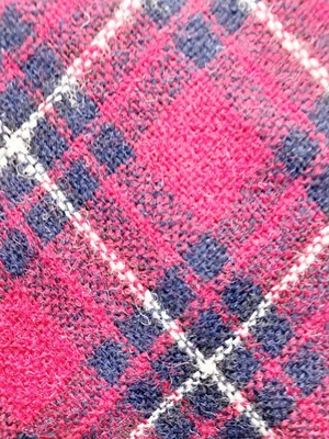 CUSTOM DESIGN RED BLACK PLAID PATTERN WIDE NECKTIE TIE MSE0521B #P01