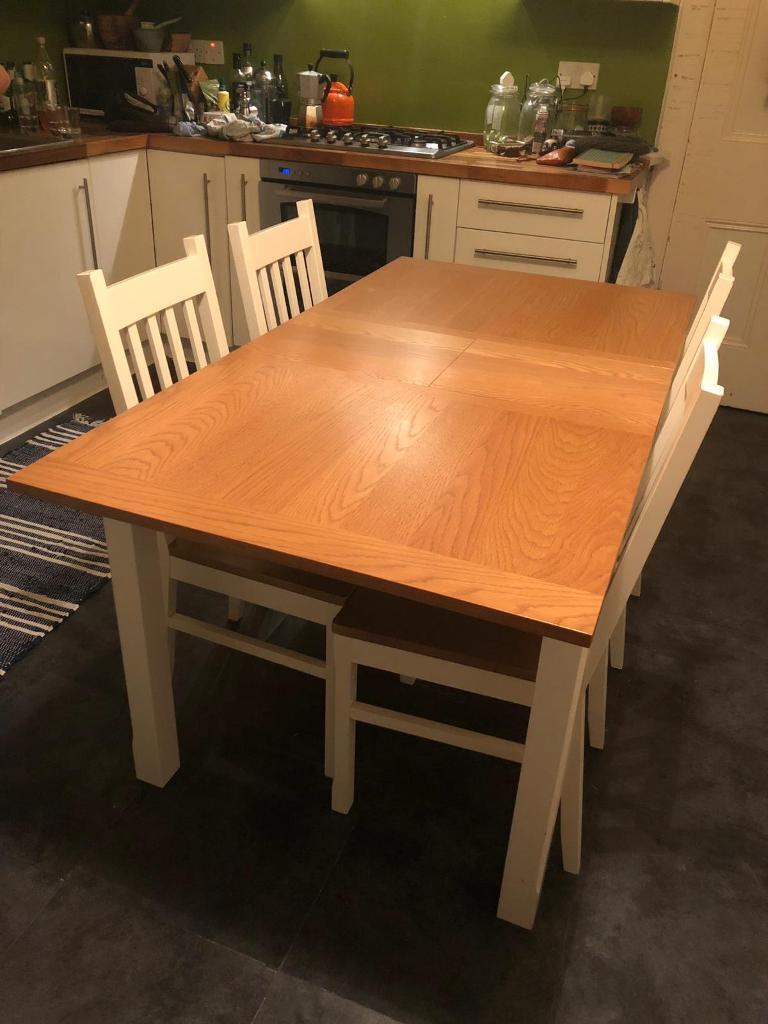 Homebase Chiltern Dining Table And 4 Chairs For Sale