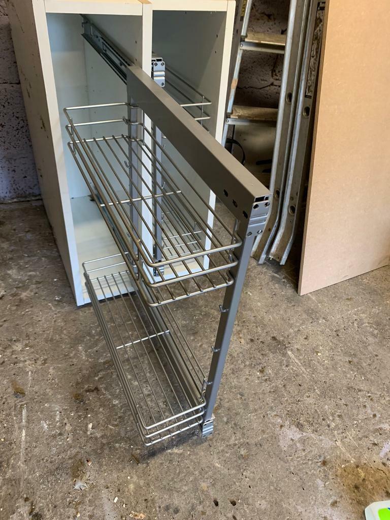 2 x 150mm pull out storage kitchen base units in Newcastle, Tyne and