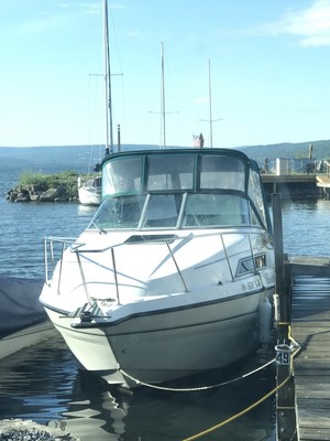 boat Cabin Bathroom Mercury Chaparral new trailer water 5.7