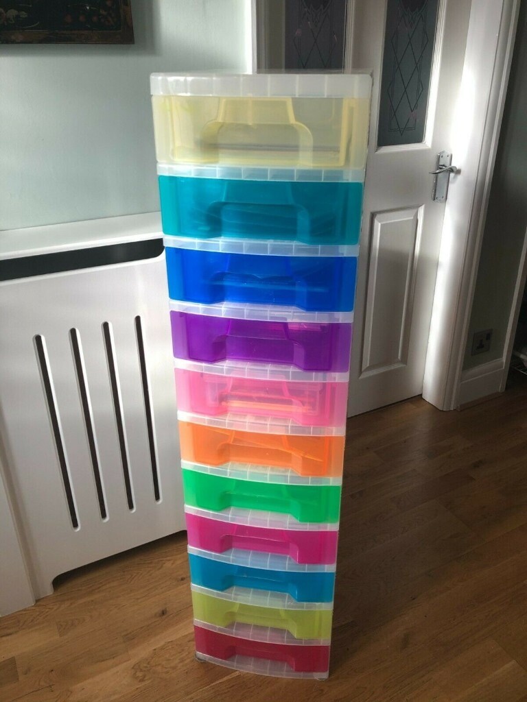 WANTED Rainbow plastic storage drawers in Wallsend, Tyne and Wear