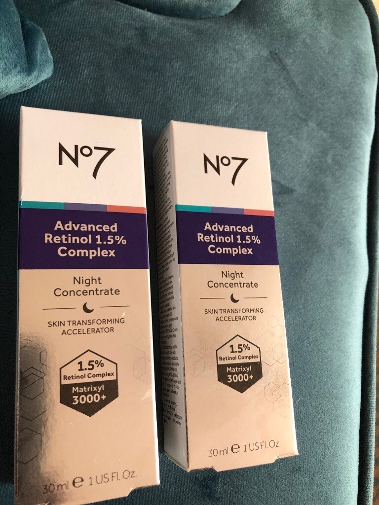 Boots No7 Advanced Retinol Night Concentrate 2 boxes in Bearsden