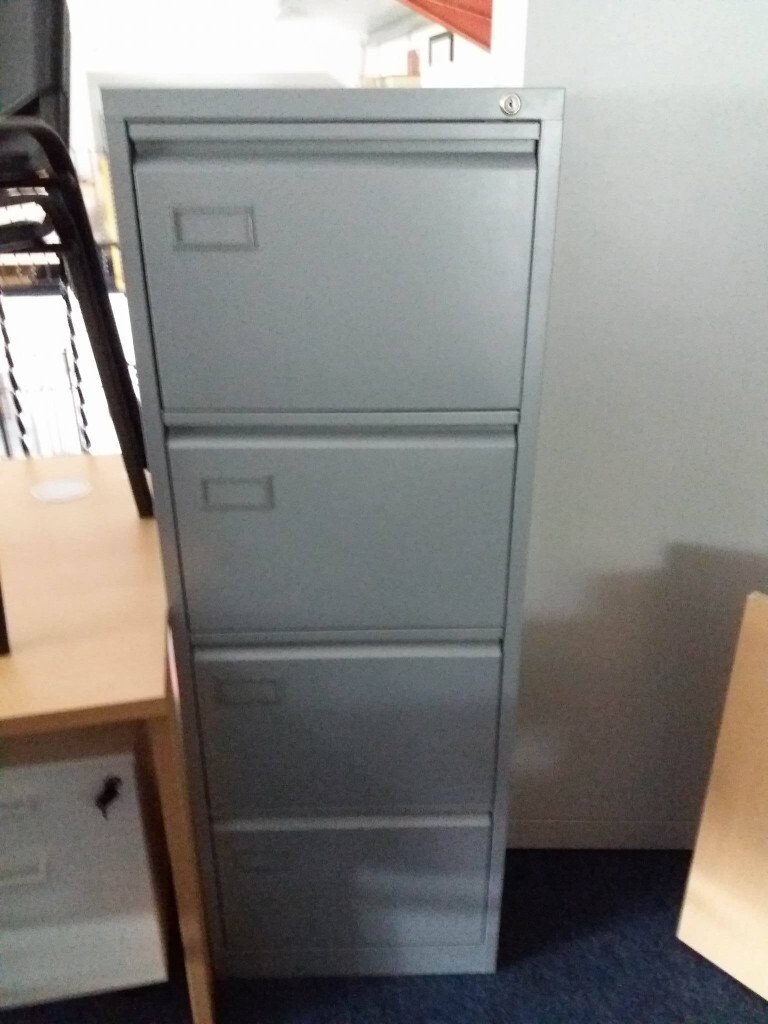 2nd Hand 4 Drawer Filing Cabinets Lockable Great Condition Limited