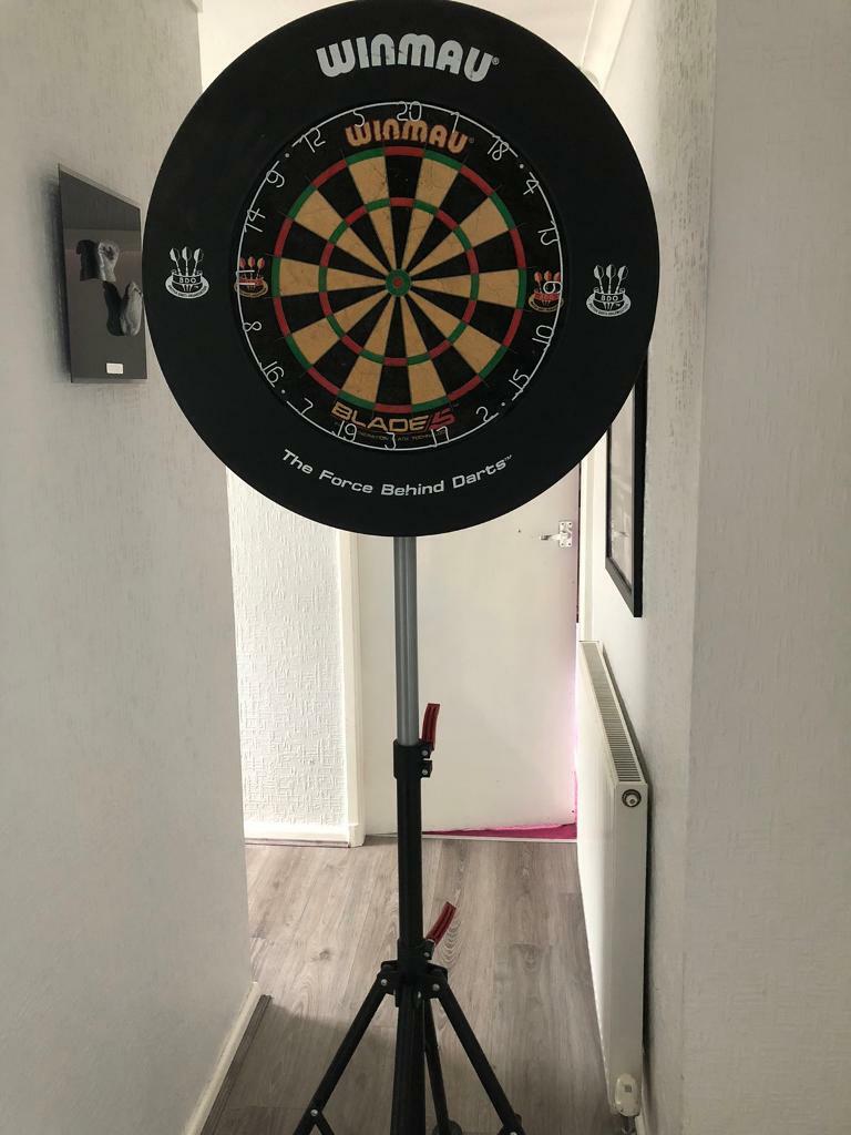Dart board, stand, oche and darts in Oswaldtwistle, Lancashire Gumtree