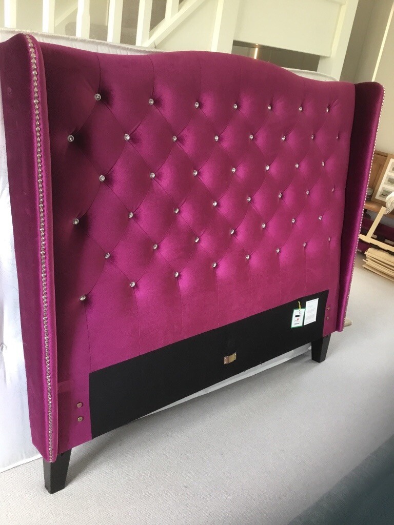 Pink Velvet Double Bed in Norwich, Norfolk Gumtree