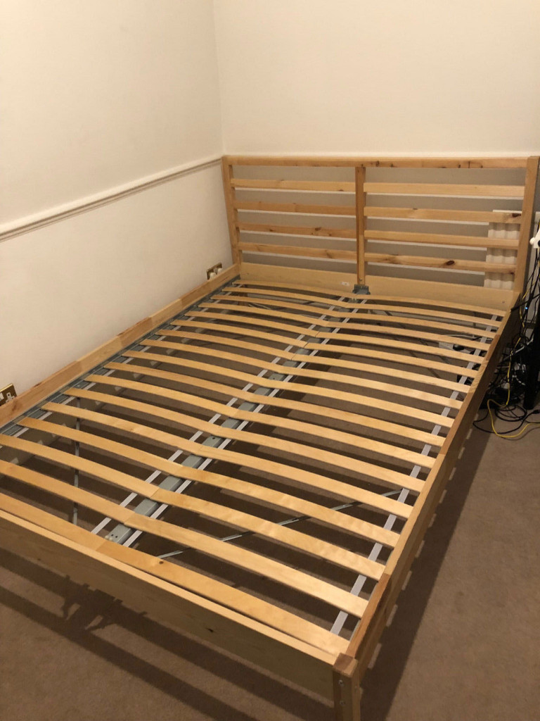 IKEA TARVA Solid Pine King Size Bed with Slatted Bed Base in London