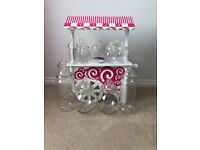 Pink Candy Cart and sweetie jars