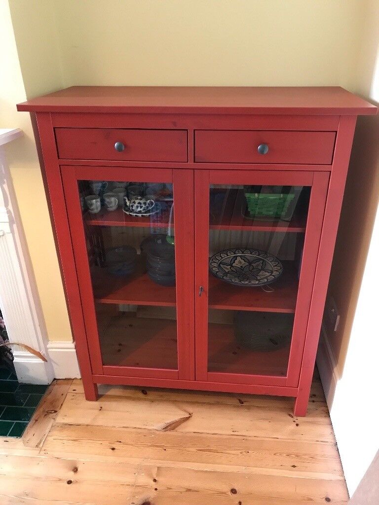 Immaculate Ikea Hemnes Red Linen Cabinet For Sale In