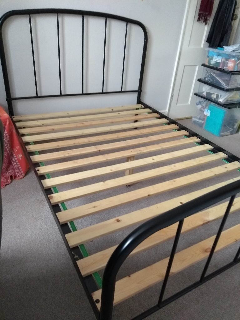 Metal Double Bed Frame & Slats (No Mattress) in Fishponds, Bristol