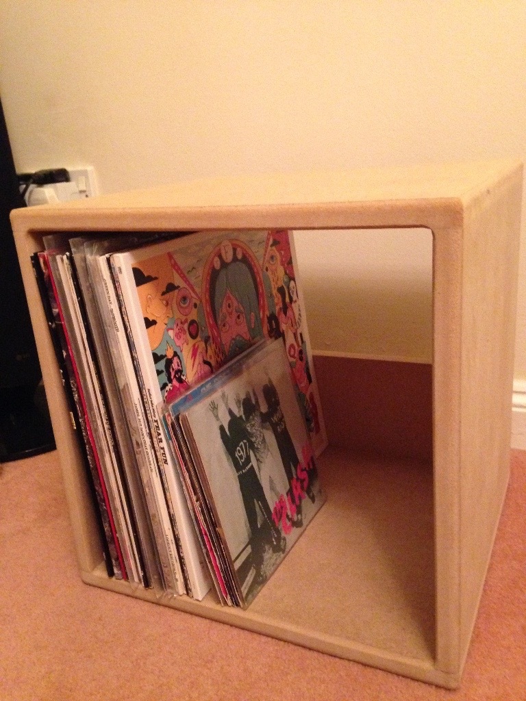Wooden Vinyl record storage cube in Plympton, Devon Gumtree