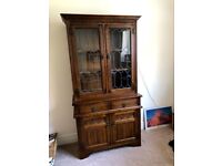 Authentic ‘Old Charm’ Oak Sideboard & Display Cabinet