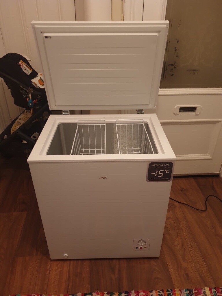 Logik Chest Freezer like new, spotless, quiet, handy size in