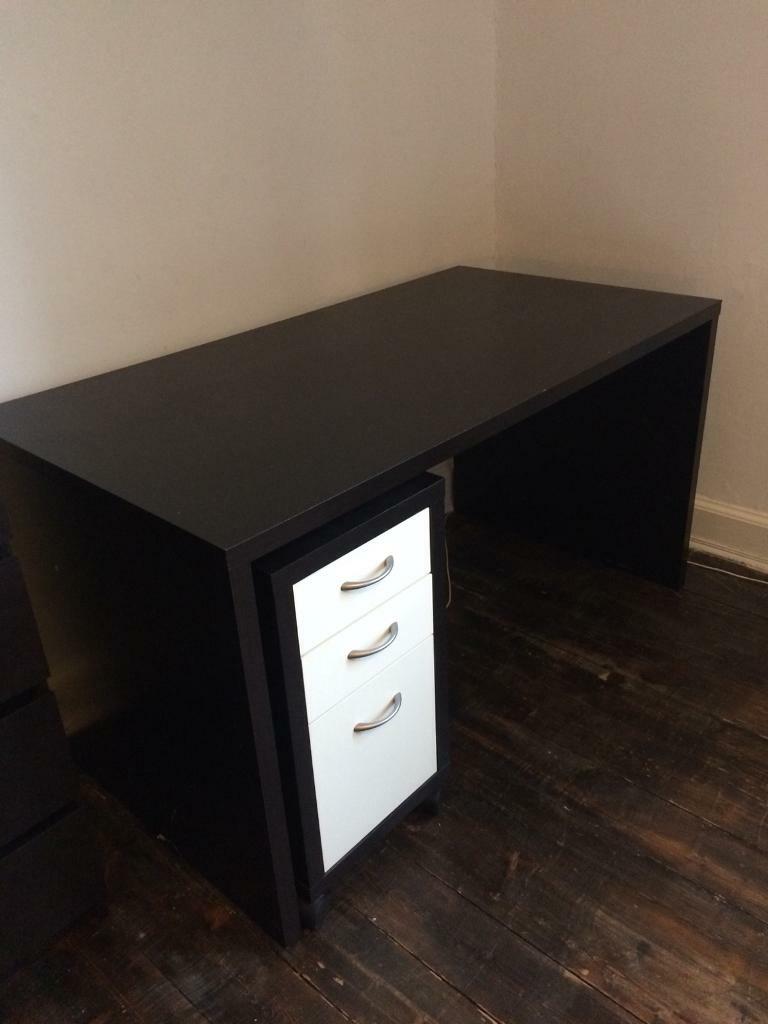 Mikael ikea desk and drawers in Leith, Edinburgh Gumtree