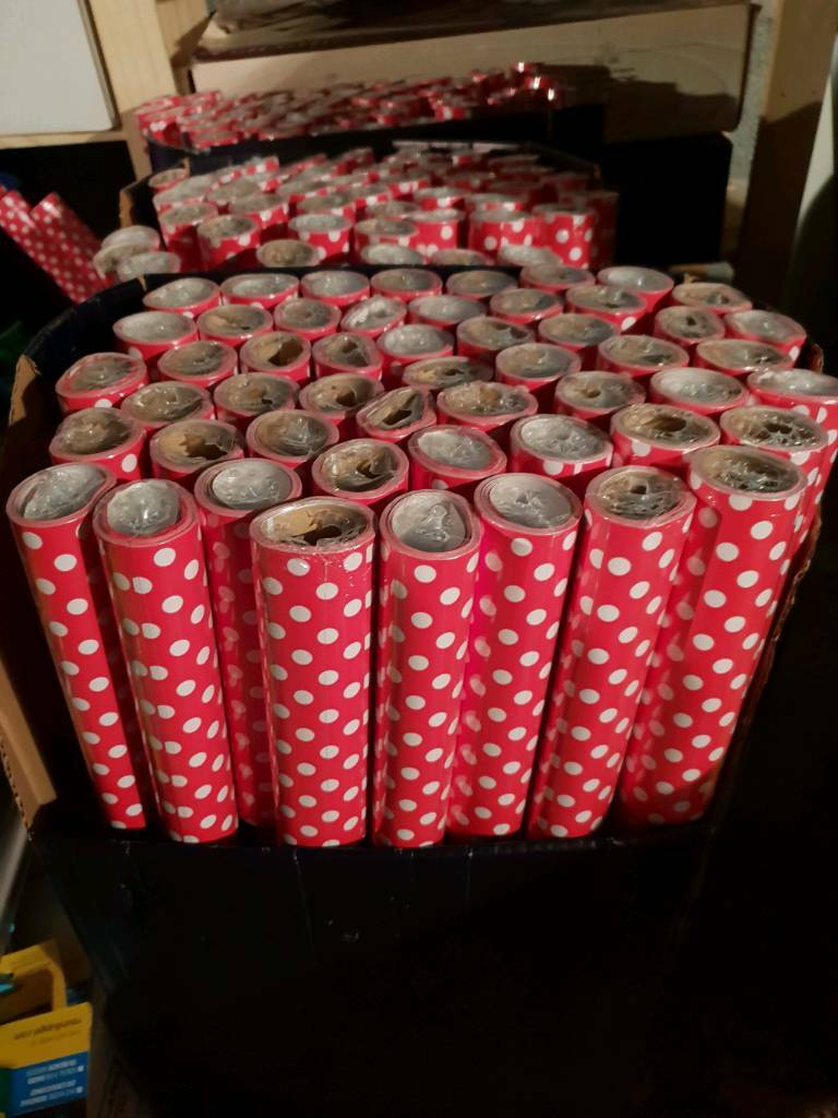 200 rolls of wrapping paper. Any offers considered for any quantity