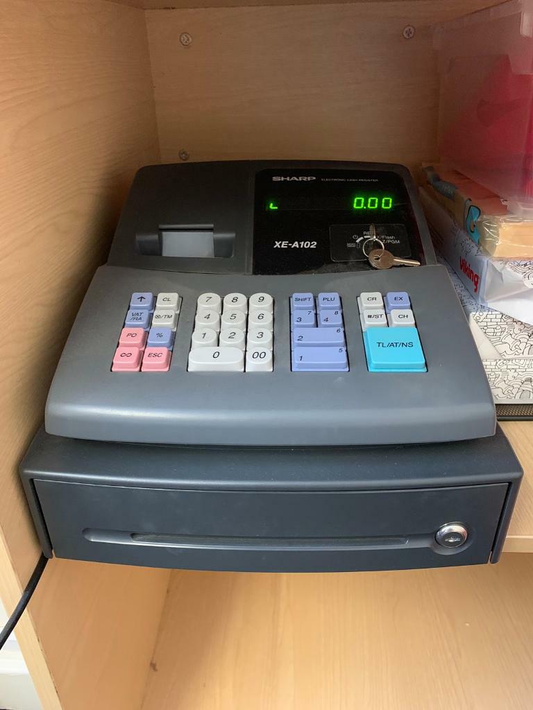 Sharp XEA102 cash register fully working with keys Open to offers in