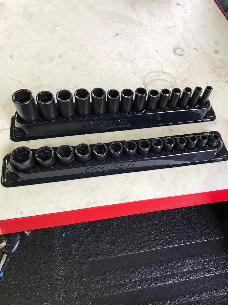 Snap On 3/8 impact socket set 14pc deep + shallow in Little Sutton