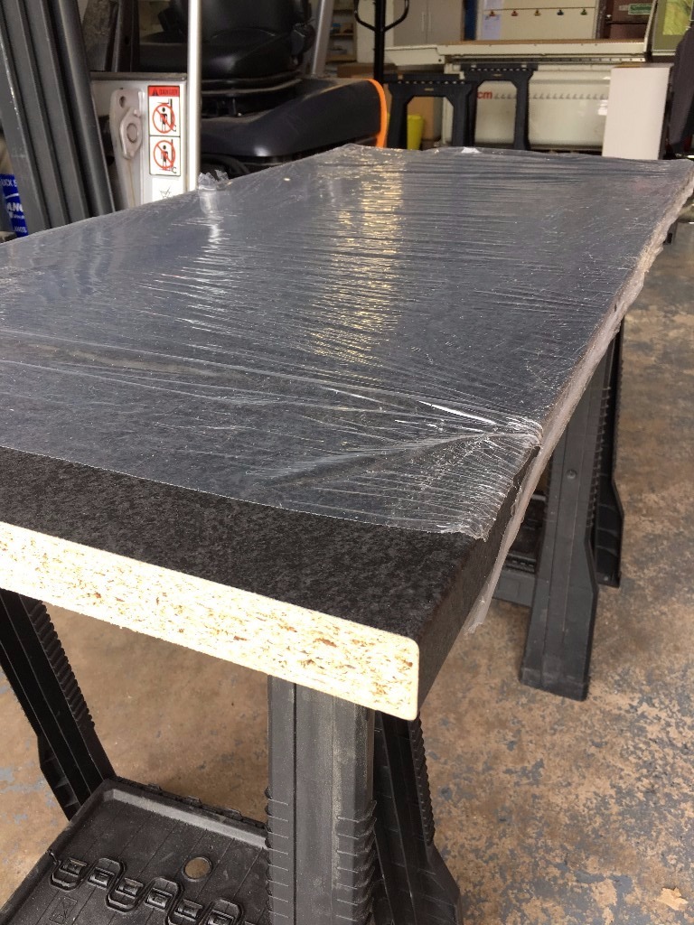Kitchen Worktop Offcut Egger Black Granite Laminate x2 offcuts