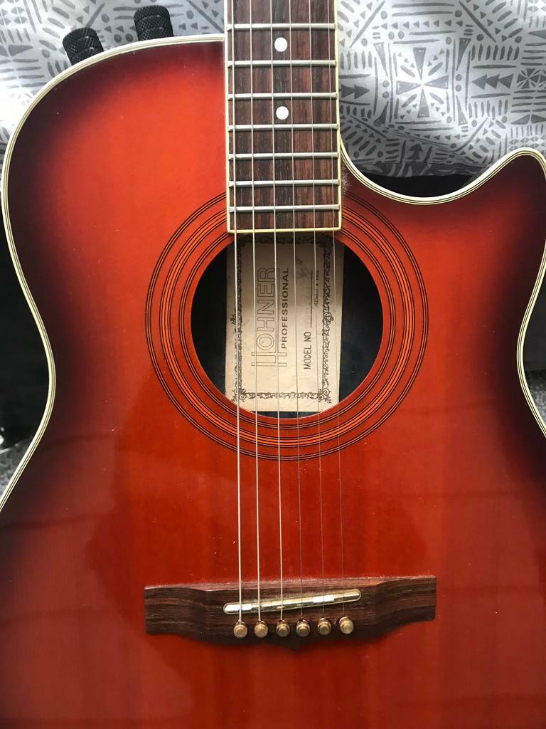 Hohner Professional TWP Western electro acoustic guitar in Kearsley