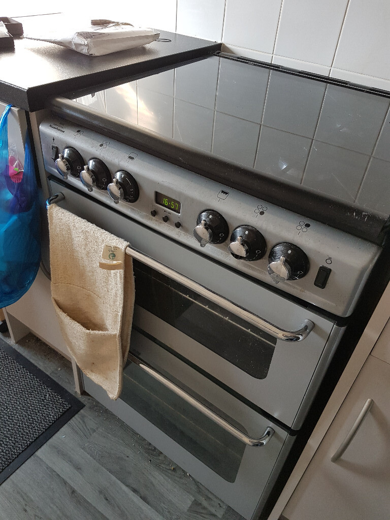 Beko free standing gas cooker grey / silver in Radlett