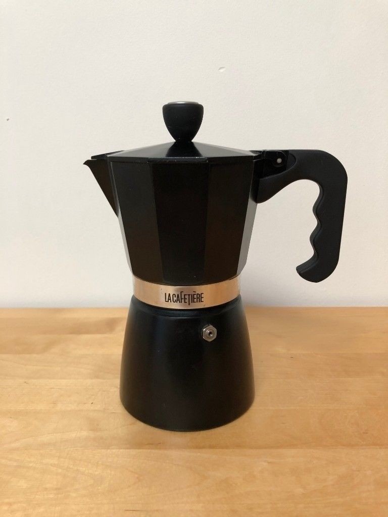 La Cafetière Classic Espresso Coffee Maker Percolator (6Cup) Black