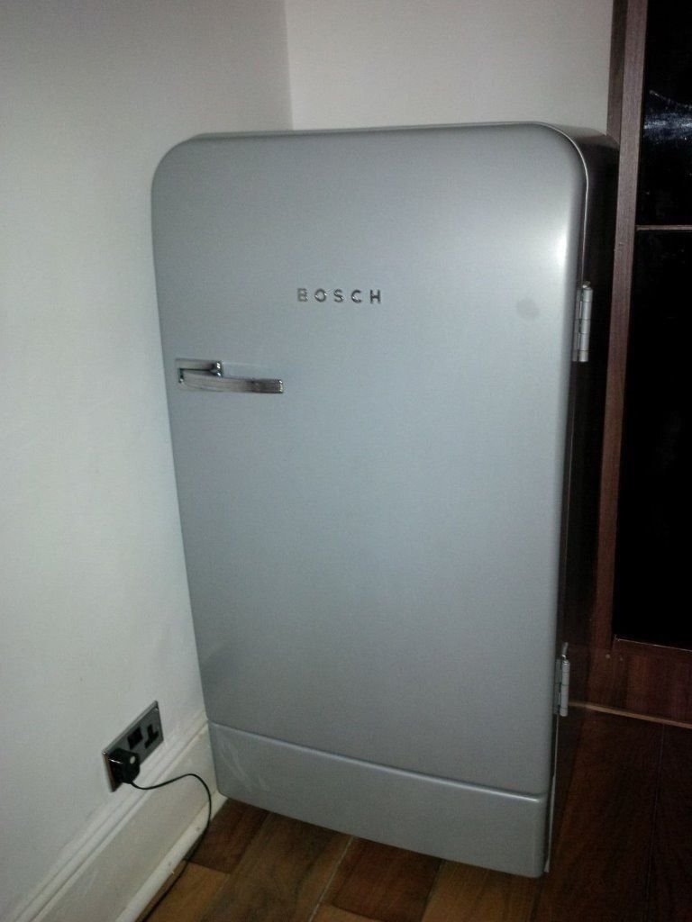 Silver Bosch Classic Edition Fridge, American retro style, like SMEG