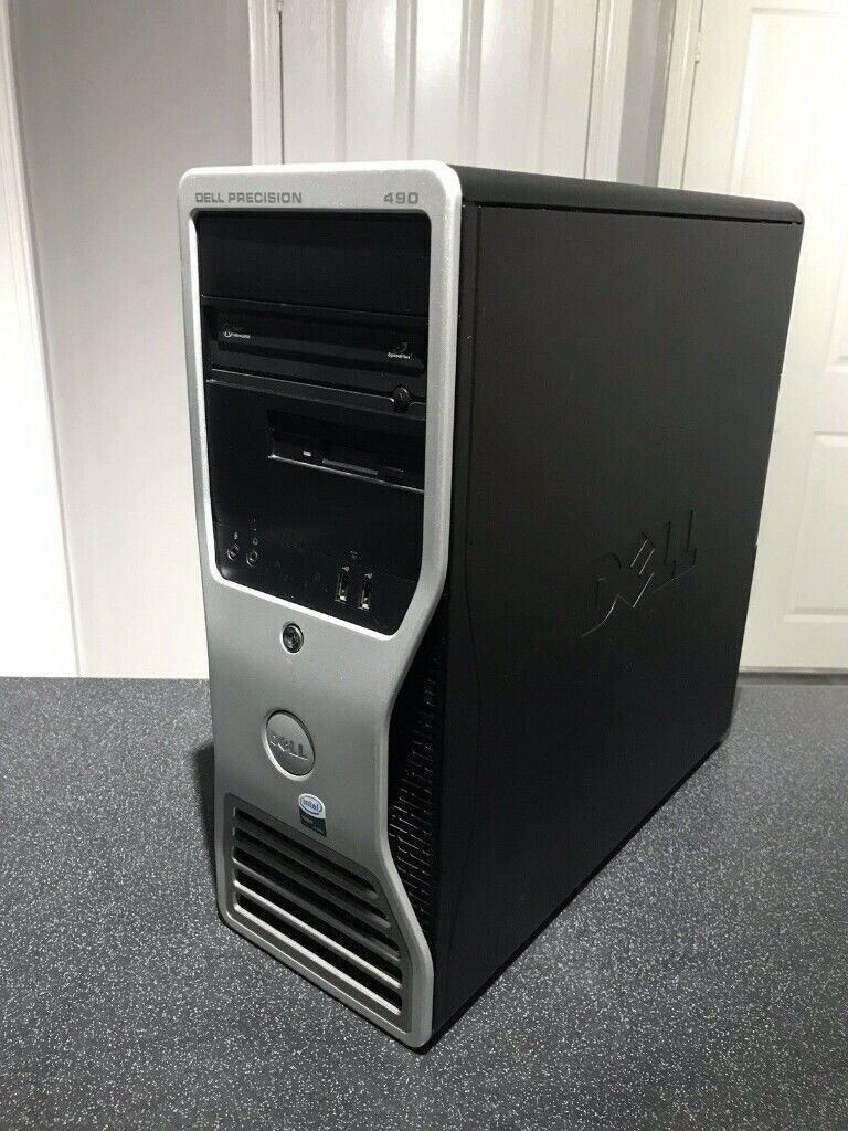 DELL PRECISION 490 PC TOWER/ 16GB RAM/ 1TB HDD/ WINDOWS 10/Xeon Quad