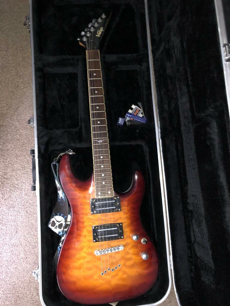 Vintage V8 sunburst electric guitar *Read description* in Beeston