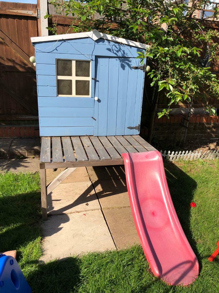 ** Kids Elevated Garden Playhouse with Slide** in Basildon, Essex