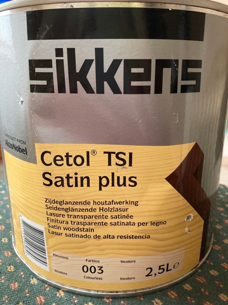 SIKKENS 2.5L The Best Wood Varnish very expensive only £25 in