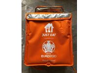Just eat delivery bag and coat