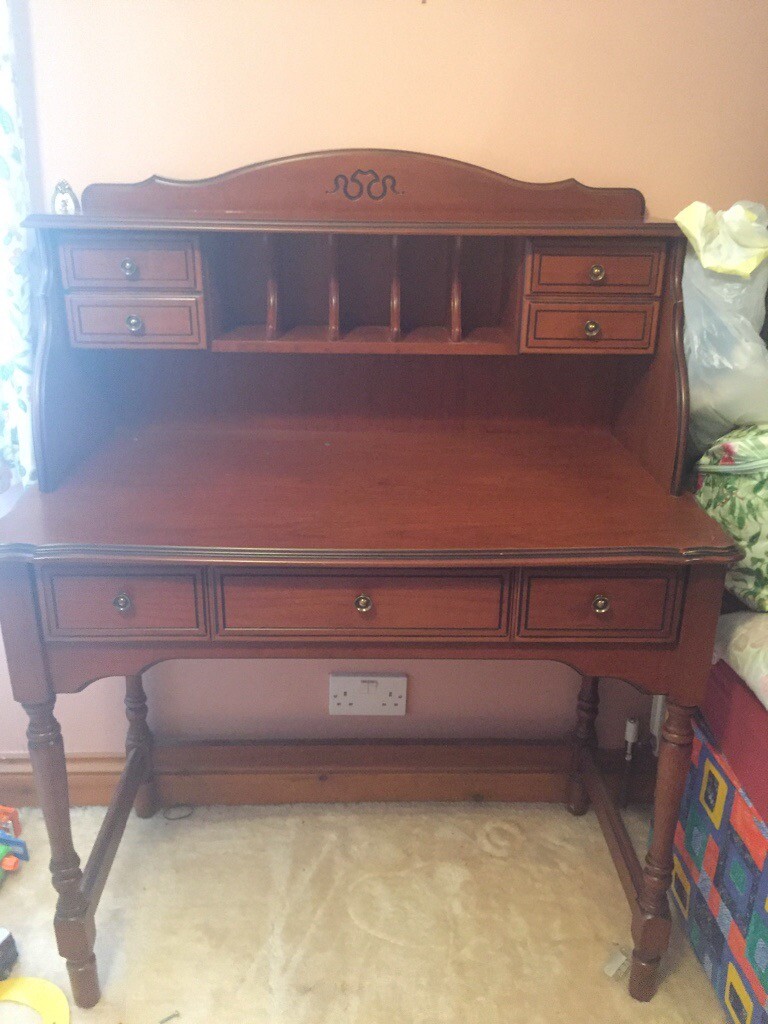Decorative wooden desk for sale in Northampton, Northamptonshire