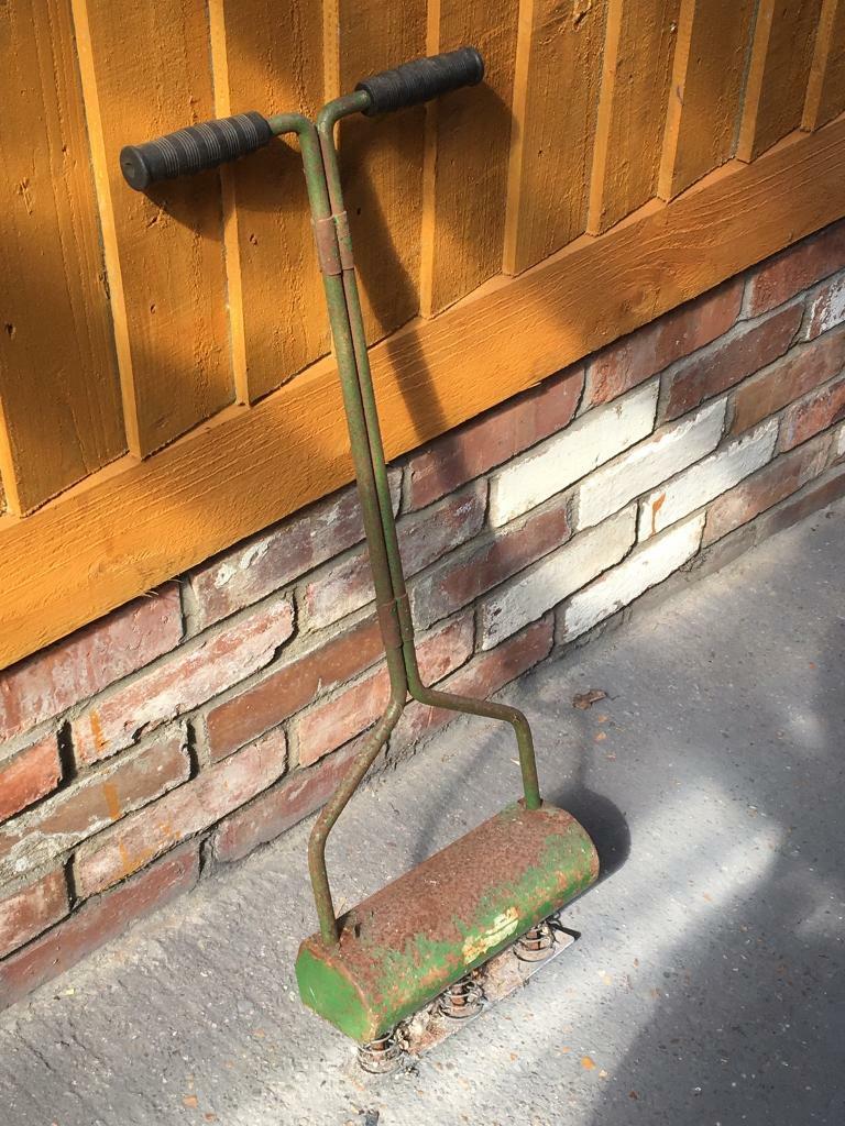 VINTAGE INDUSTRIAL SHABBY GARDEN GRAHAM LAWN AERATOR in Roath Park