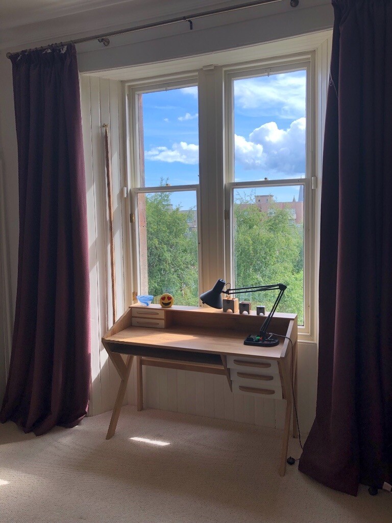 Chocolate brown curtains with blackout linings. | in Morningside