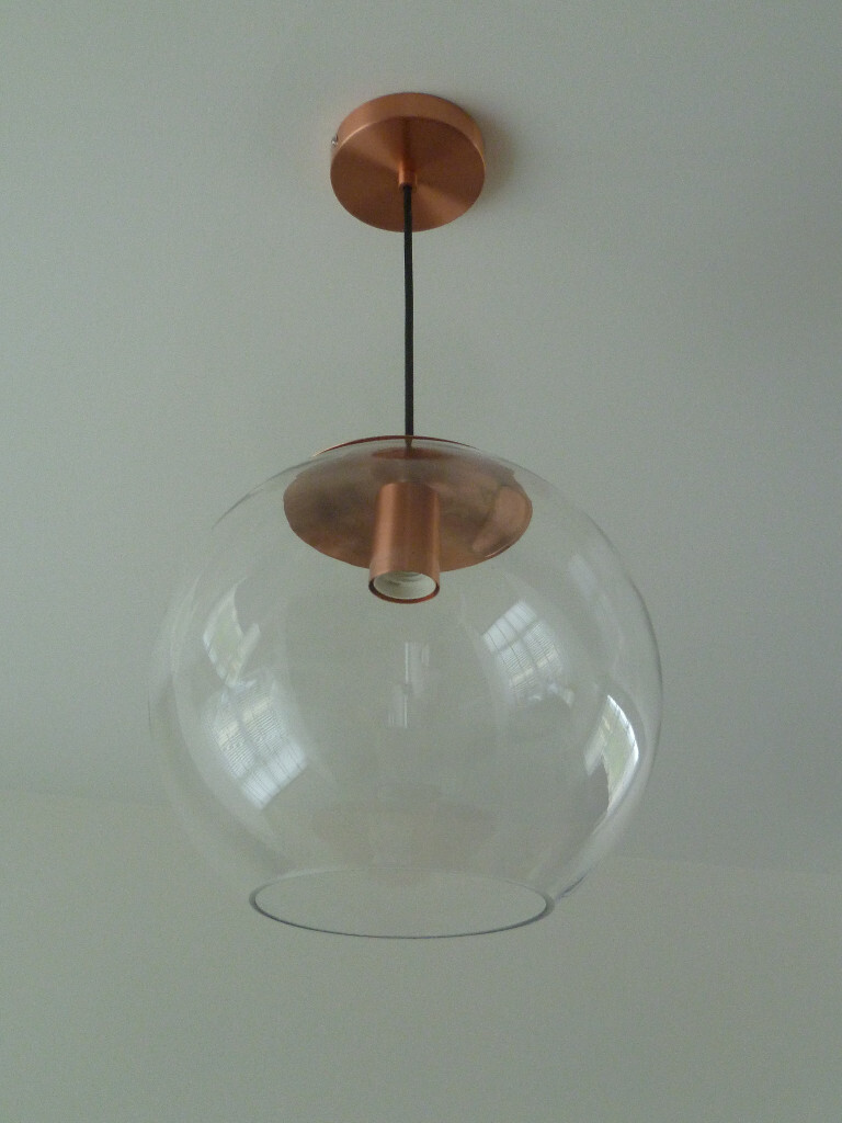 Pair Of Habitat Coleman Copper Pendant Ceiling Light Copper