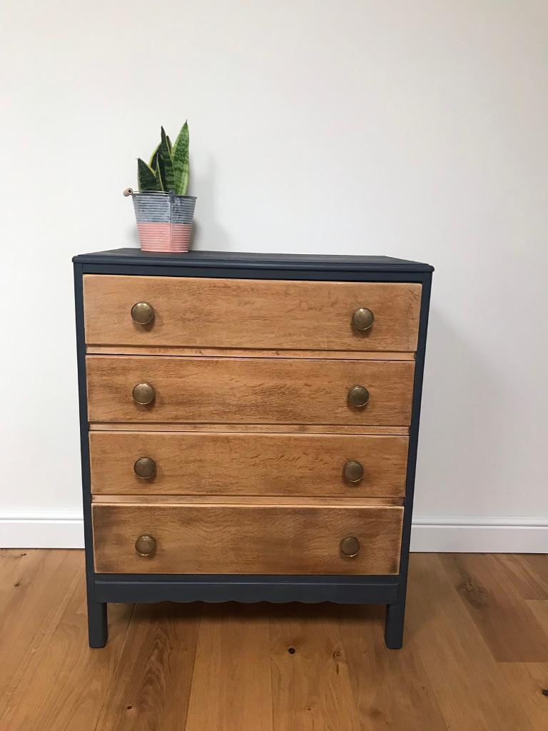 Vintage Lebus Chest of drawers refurbished & painted in Aldershot
