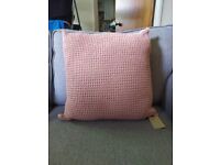 MADE Grove 100% Cotton Cushion, 50 x 50cm, Dusky Pink