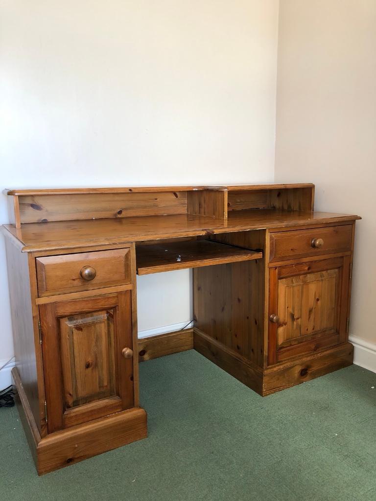 Solid Pine Computer Desk in Llanelli, Carmarthenshire Gumtree