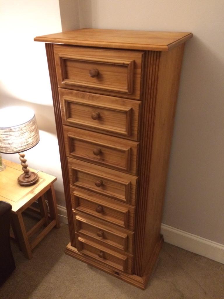 Solid pine tallboy drawers in Maryhill, Glasgow Gumtree