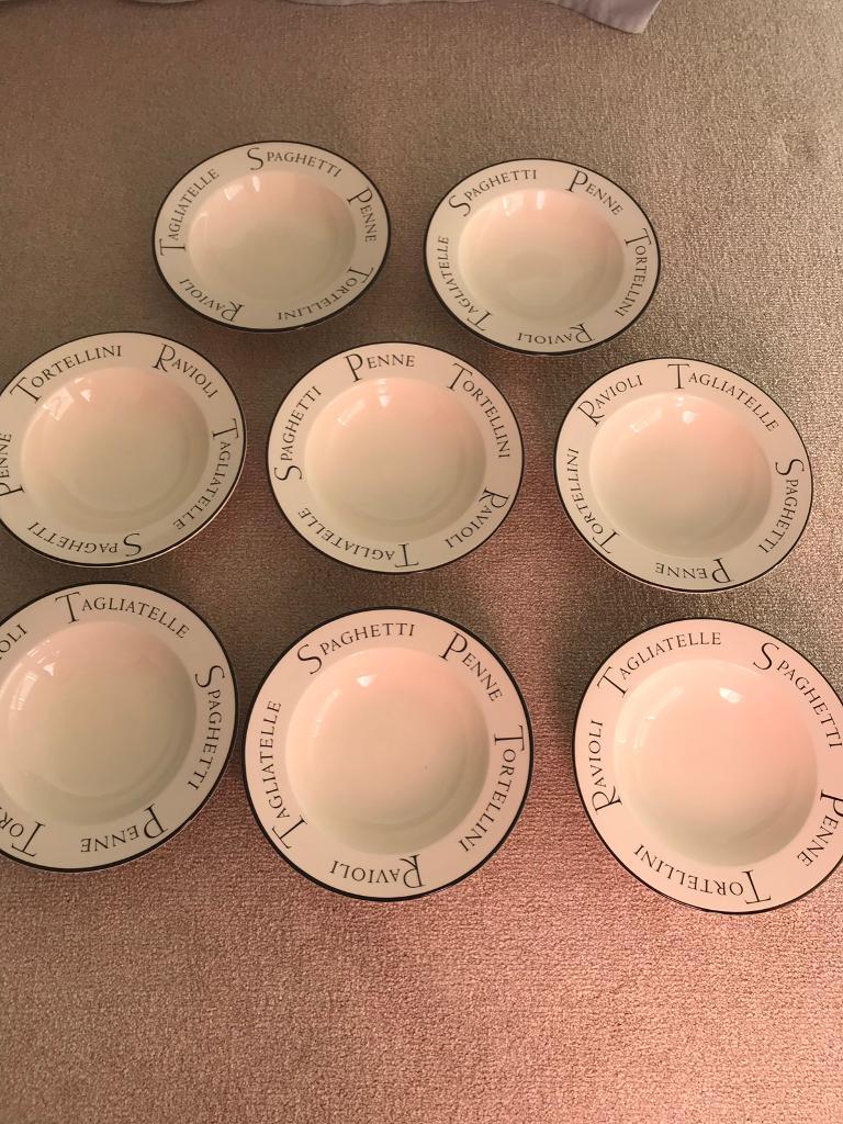 Fairmont & Main Script Pasta Bowls x 8 in Durham, County Durham Gumtree