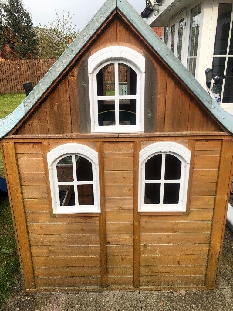 Wooden playhouse from Costco in Rosewell Midlothian 