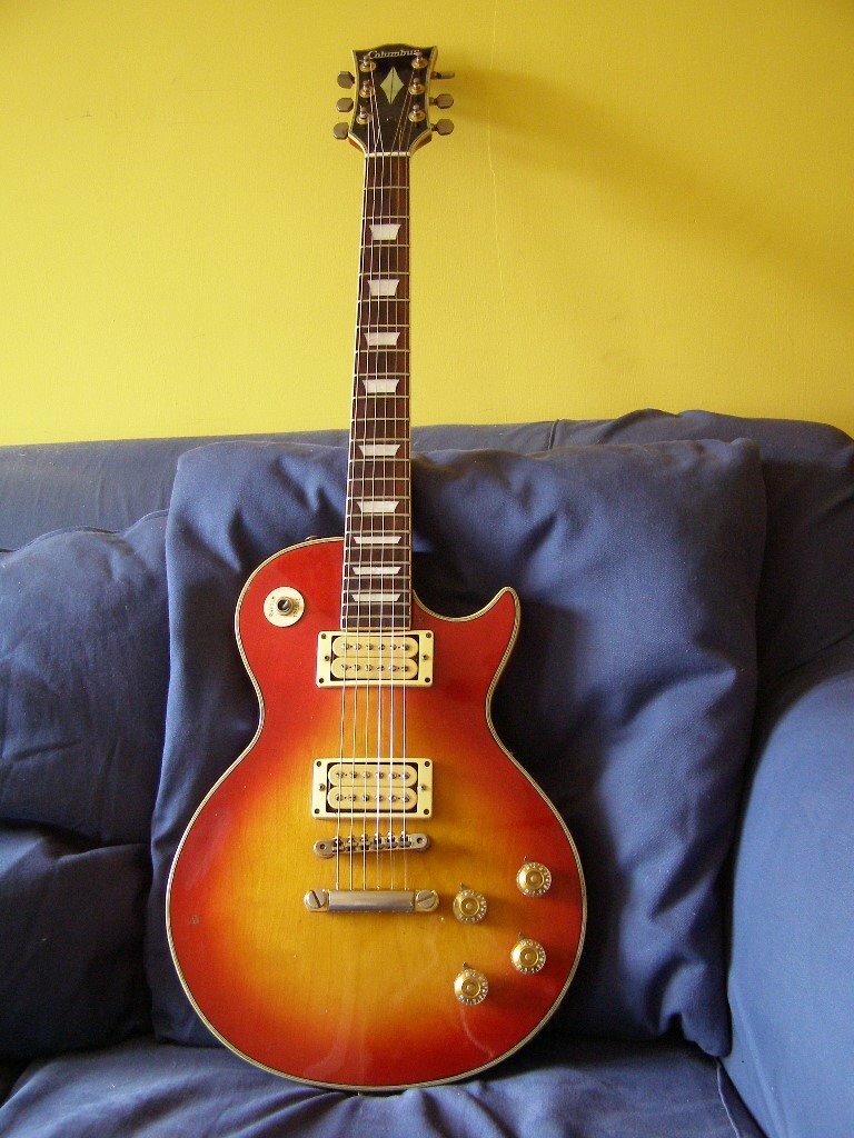 Vintage Columbus Les Paul copy mid late 1970s Made in Japan hard case