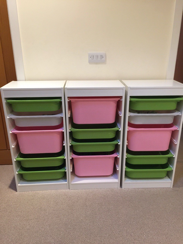 X 3 Ikea storage units with plastic boxes in Poole, Dorset Gumtree