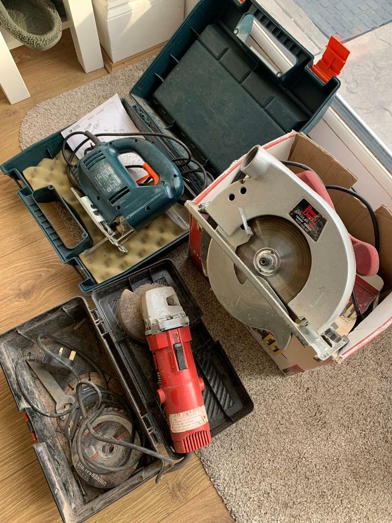 Black and decker dewalt power devil jigsaw circular saw angle grinder