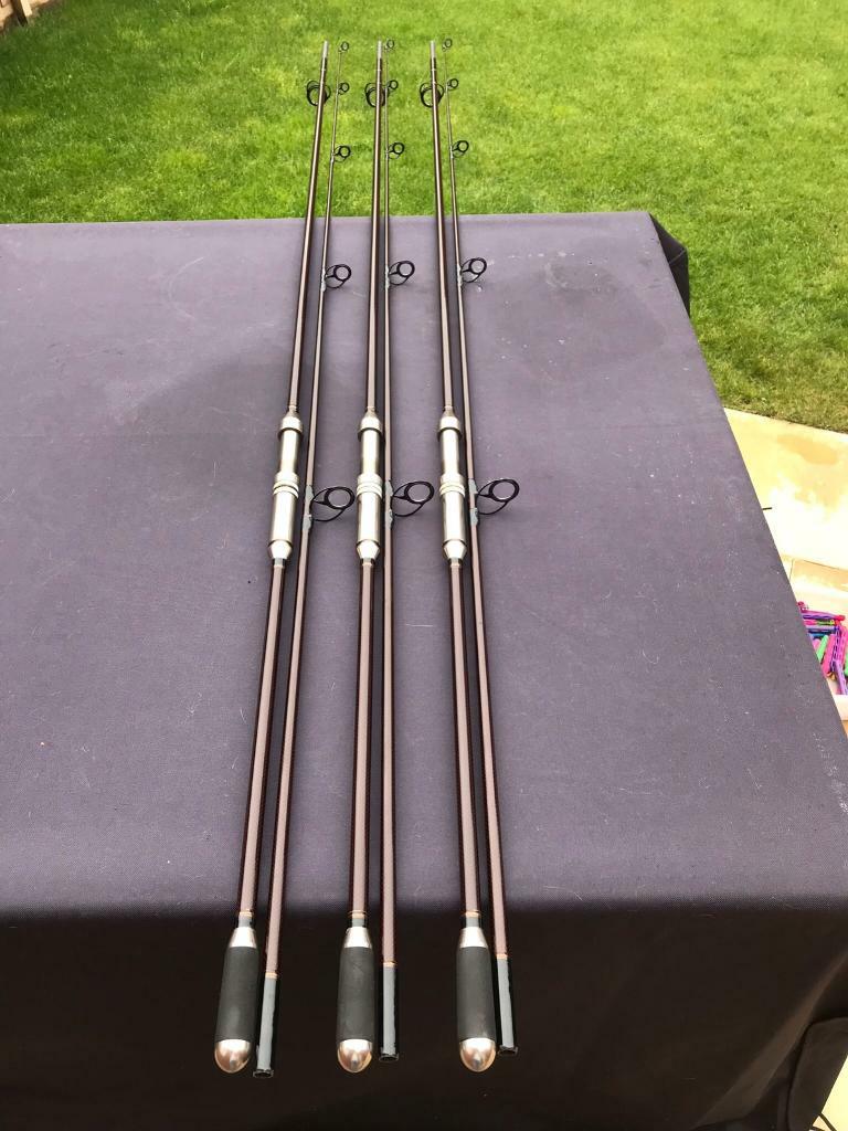 3x Rod Hutchinson Mk2 ‘Legend’ 12’6” 3lb tc Carp Rods in Thaxted