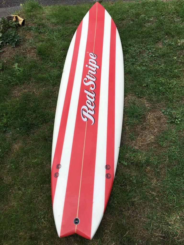 Red stripe surfboard 7 ft in Newquay, Cornwall Gumtree