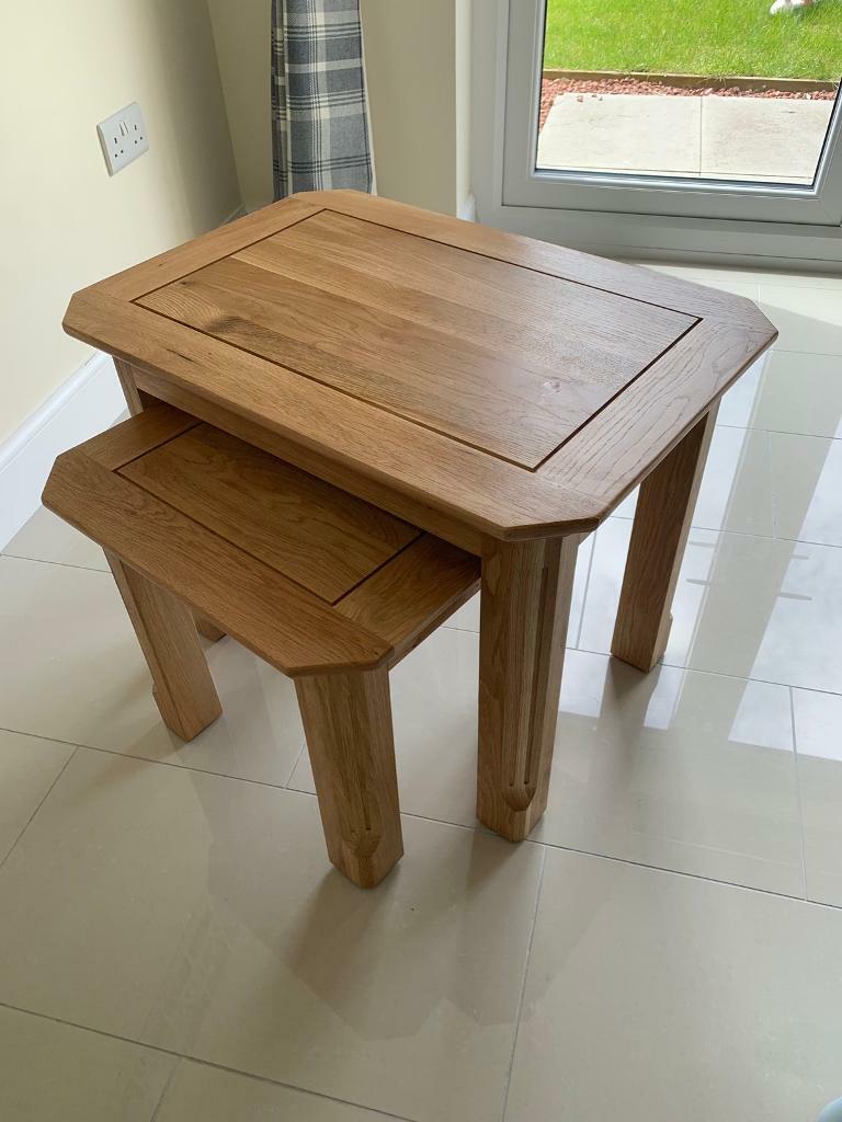 Solid Oak Side Tables (Oak Furniture Land) in East Kilbride, Glasgow